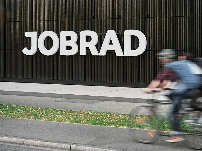 JobRad-Campus mit Logo und JobRadlern